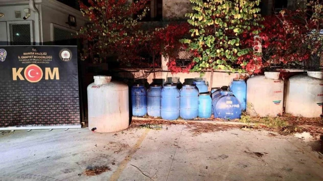 Manisa'da sahte içki operasyonu