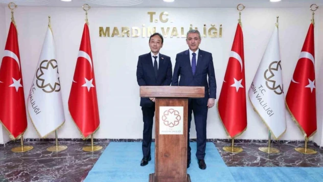Mardin Valisi, Japonya Büyükelçisi Katsumata Takahiko'yu kabul etti