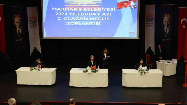 Marmaris'te son belediye meclis toplantısı yapıldı