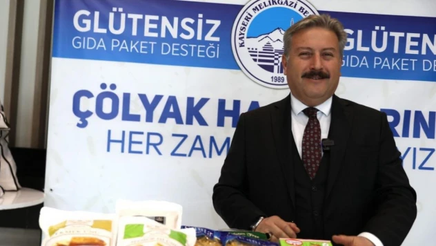 Melikgazi çölyaklı ailelere gıda paketi dağıtıyor