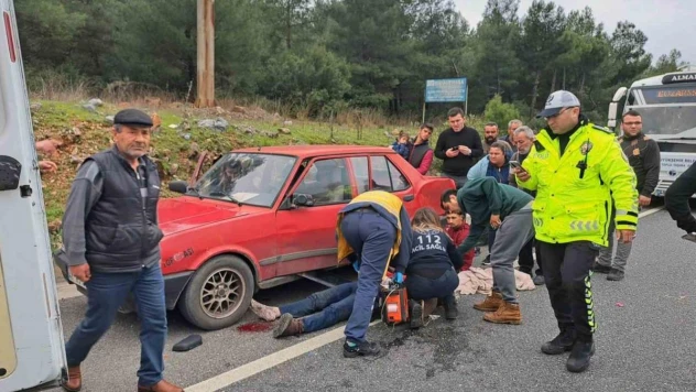 Menteşe'de kaza, biri ağır iki yaralı