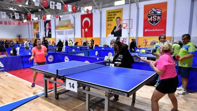 Mersin 3. Veteranlar Masa Tenisi Turnuvası başladı