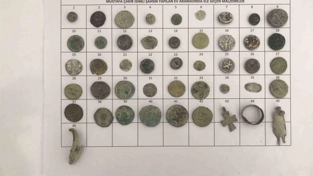Mersin'de Bizans ve Roma dönemlerine ait 46 eser ele geçirildi