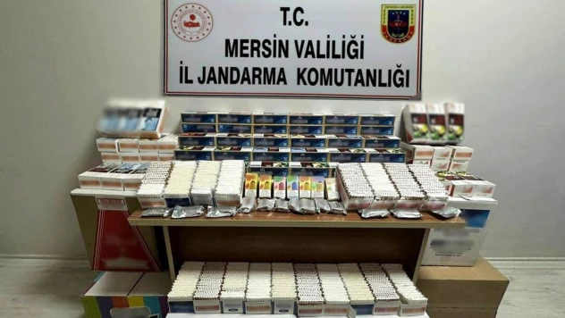 Mersin'de kaçak elektronik sigara ve makaron ele geçirildi