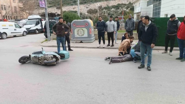 Milas'ta motosiklet kazası: 1 yaralı