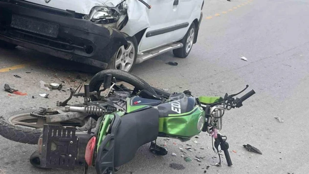 Milas'ta otomobil ile motosiklet çarpıştı: 1 yaralı