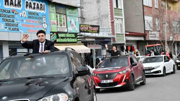 Ardahan'da milletvekili adayları karşılandı