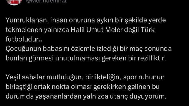Milli futbolculardan, Halil Umut Meler'e destek