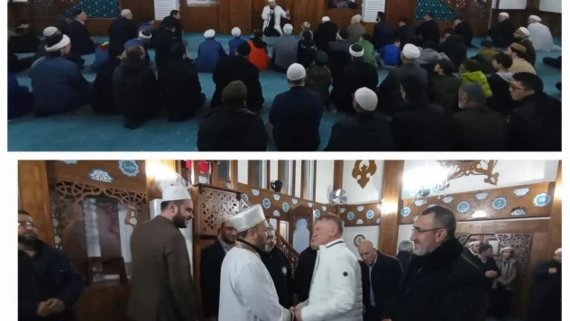 Müftü Açık, Akabe Camii cemaatiyle buluştu