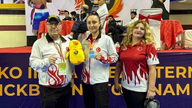 Muğla'ya bir uluslararası madalya da Kick Boks'tan