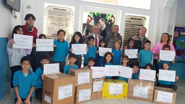 Muğlalı öğrenciler depremzede kardeşlerini unutmadı