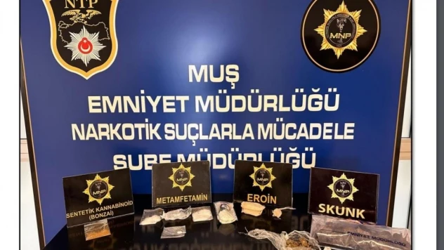 Muş'ta uyuşturucu operasyonu: 8 gözaltı