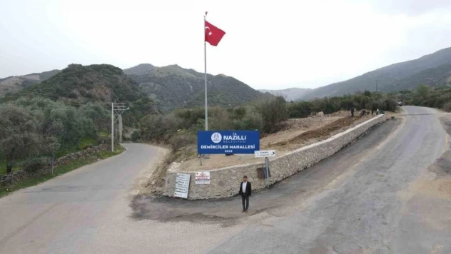 Nazilli Belediyesi Demirciler Mahallesi'ndeki yeni yol yapım çalışmalarını tamamladı