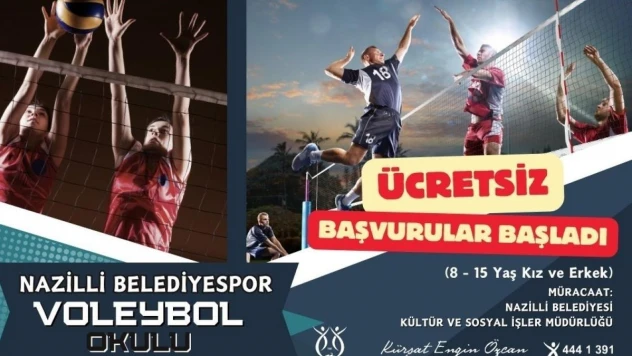 Nazilli Belediyespor Voleybol Okulu kayıtları başladı