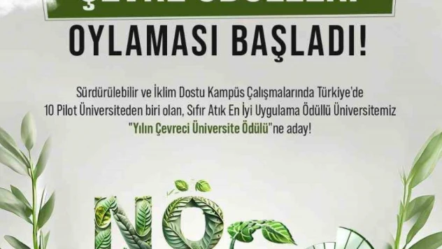 Niğde Ömer Halisdemir Üniversitesi Yılın Çevreci Üniversitesi ödülüne aday oldu