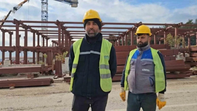 Nurdağı'nda 9 büyüklüğündeki depreme dayanıklı 72 yataklı hastanenin inşaatı sürüyor