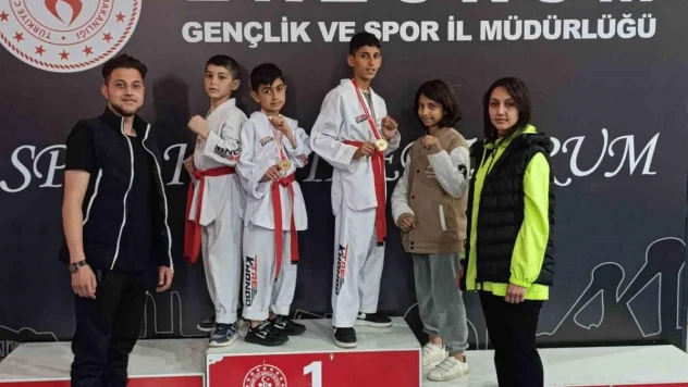 Oltulu minik tekvandocular il birincisi oldu