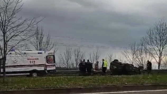 Otomobil takla attı: 1 yaralı