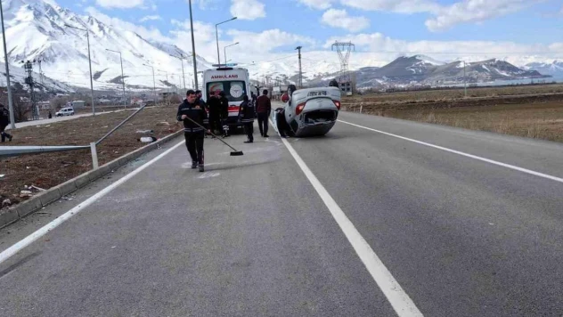 Otomobil takla attı: 1 yaralı