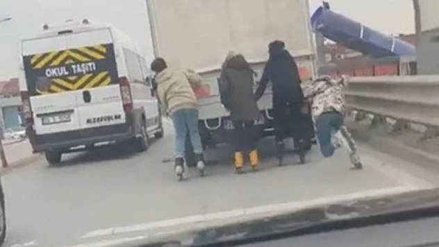 Patenli çocukların tehlikeli yolculuğu az kalsın faciayla son buluyordu