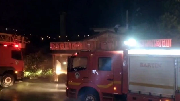 Restoranda yangın paniği