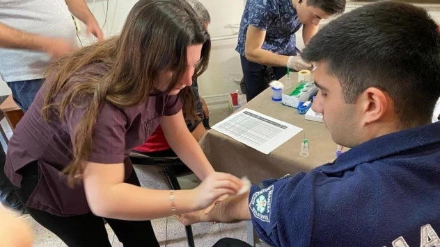 Salihli'de personeller sağlık taramasından geçti