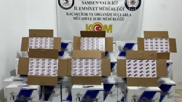 Samsun'da 320 bin boş makaron ele geçirildi