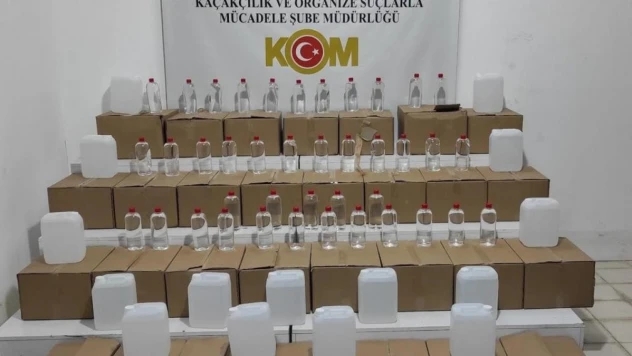 Samsun'da 895 litre etil alkol ele geçirildi