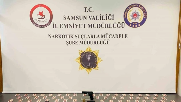 Samsun'da bin 298 adet sentetik ecza ele geçirildi