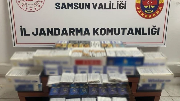 Samsun'da binlerce dal sahte bandrollü makaron ele geçirildi