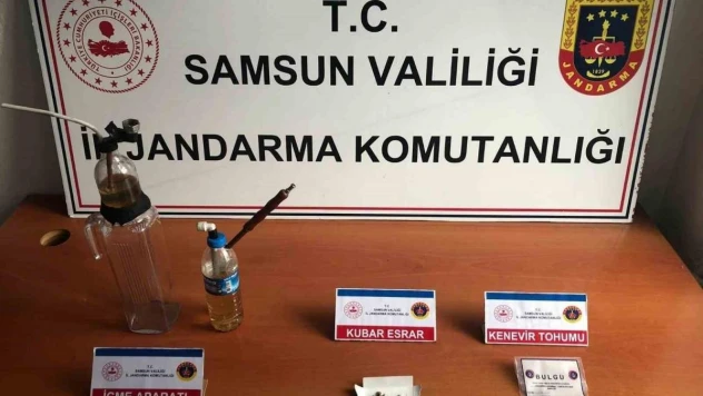 Samsun'da jandarmadan uyuşturucu operasyonu