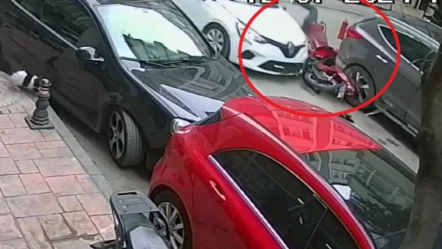 Samsun'da kaza kamerada