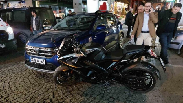 Samsun'da otomobil ile motosiklet çarpıştı: 1 yaralı