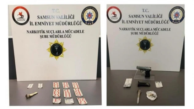 Samsun'da uyuşturucuyla mücadele: Çok sayıda uyuşturucu madde ele geçirildi, 21 kişiye adli işlem