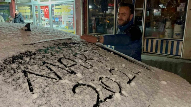 Sarıkamış'ta kar