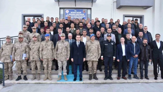 Sason Kaymakamı, güvenlik korucularını dinledi