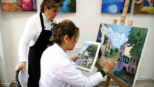 Şehitkamil'de resim kursuna yoğun ilgi