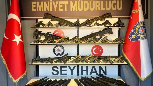 Seyhan polisi 55 ruhsatsız silah ele geçirdi, 6 kişi de tutuklandı