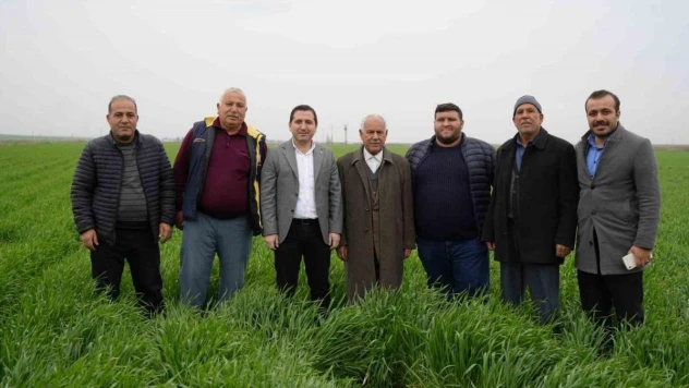 Sınırın sıfır noktasında çiftçilerin zorlu gübre atma mesaisi başladı