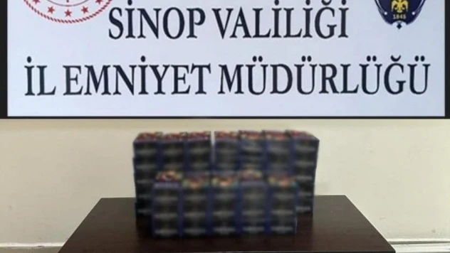 Sinop'ta 10 bin makaron ele geçirildi: 1 gözaltı