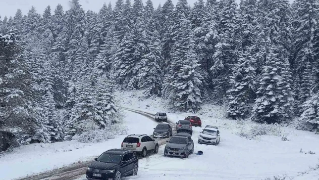 Sinoplu vatandaşların kar keyfi