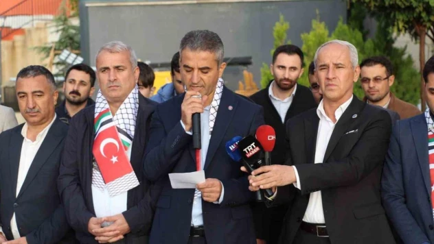 Şırnak'ta 'Filistin İnsanlık Nöbeti Çadırı' kuruldu