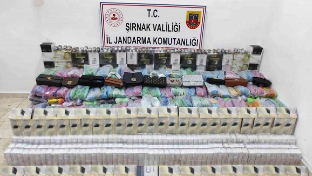 Şırnak'ta 22 farklı kişiye ait 2 milyonluk kaçak malzeme ele geçirildi