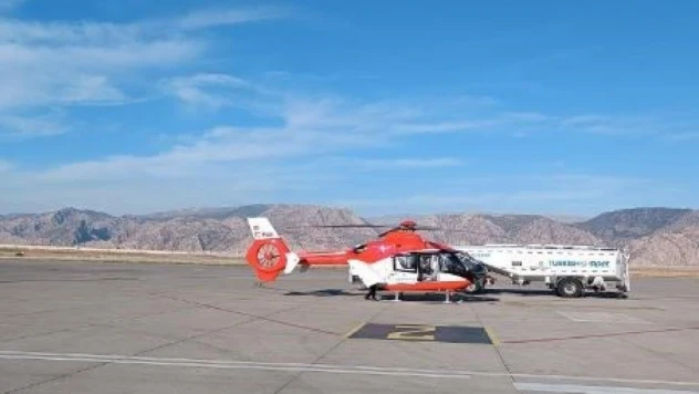 Şırnak'ta ambulans helikopter 5 yaşındaki çocuk için havalandı