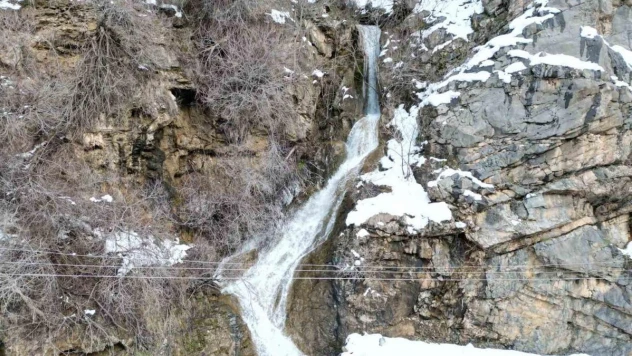 Şırnak'ta şelalede kartpostallık görüntü