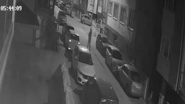 Sokak üzerindeki araçları tek tek çizdi