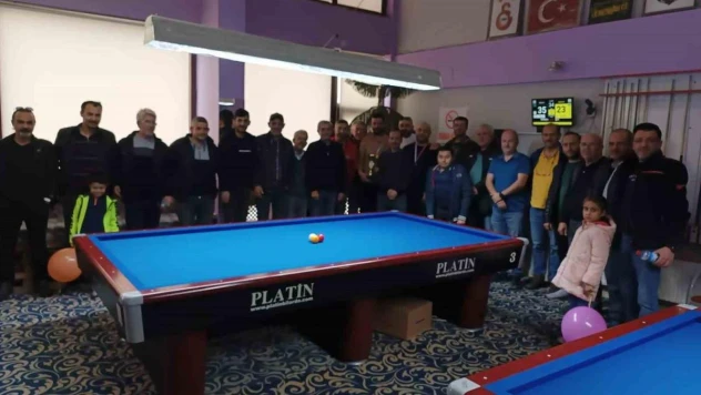 Şuhut'ta bilardo turnuvası