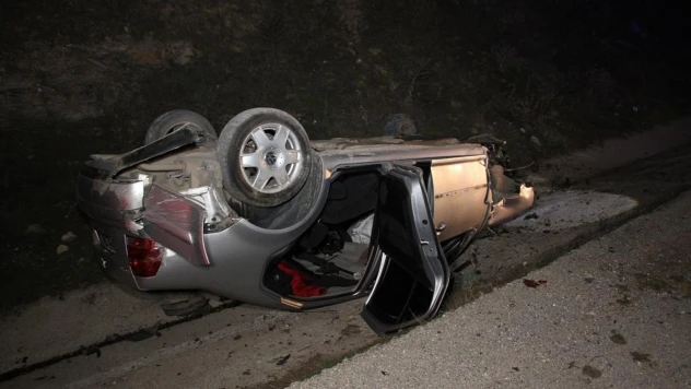 Takla atan aracın sürücüsü 238 promil alkollü çıktı