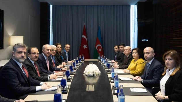 TBMM Başkanı Kurtulmuş, Azerbaycan Milli Meclisi Başkanı Gafarova ile görüştü