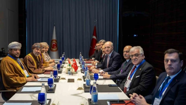 TBMM Başkanı Kurtulmuş, Umman Şura Meclisi Başkanı Al Maawali ile bir araya geldi